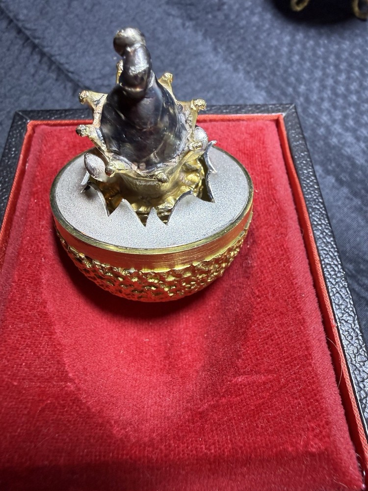 Stuart Devlin Sterling Silver Jester Surprise Egg Box 1973 Ltd 256/300