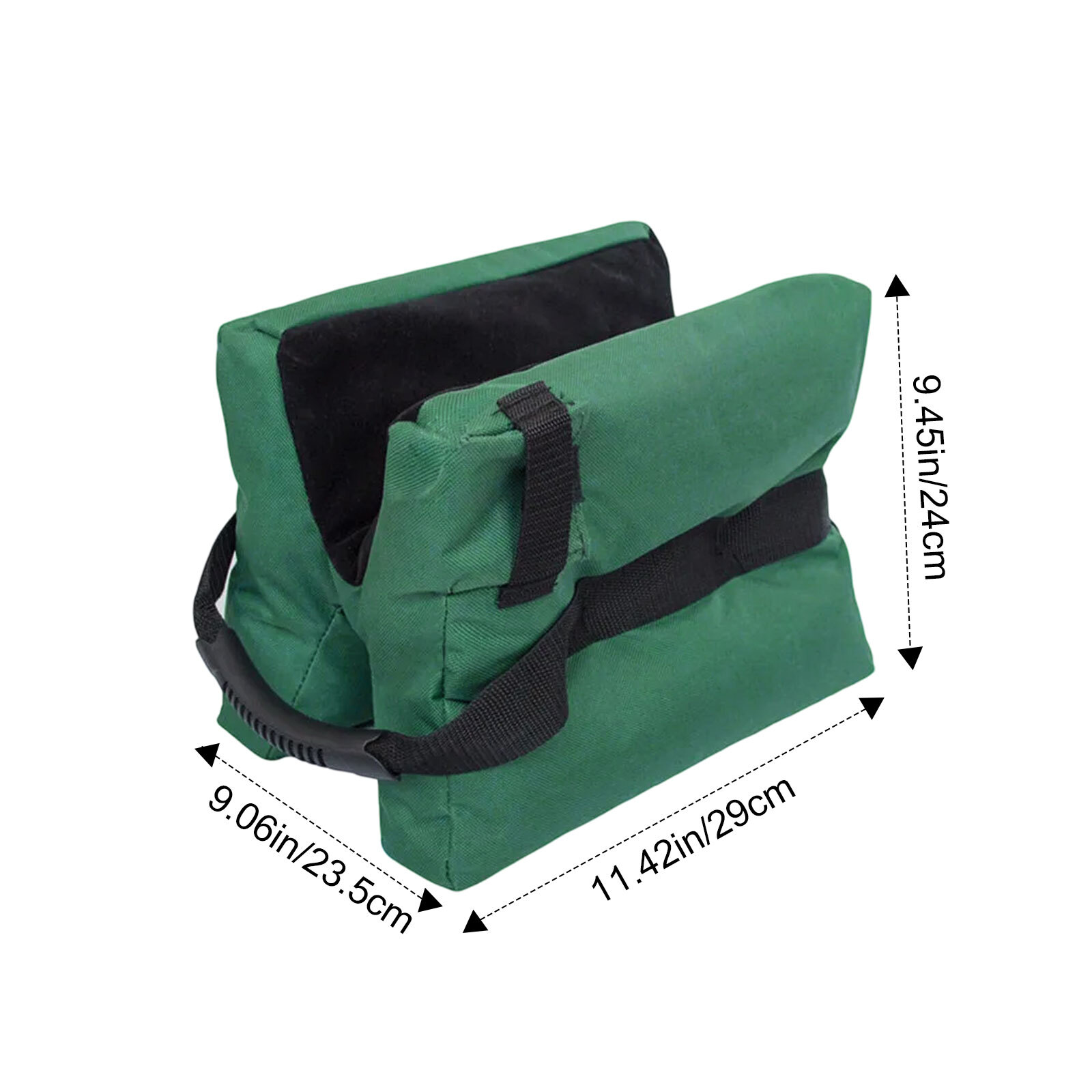 Tactical Shooting Gun Rest Bench Front&Rear Stand Bag Hunting Combo Set Unfilled