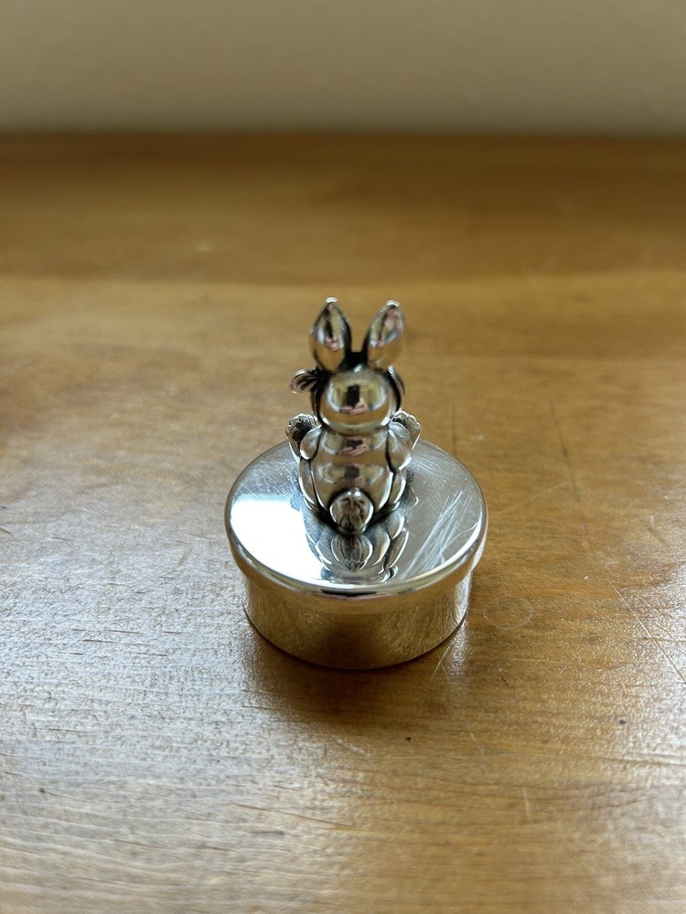 Reed and Barton Silverplate Peter Rabbit Tooth Fairy Box