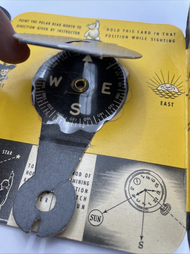 The Magnetic Azimuth Folding Compass WWII Use Your Map and Compass Military