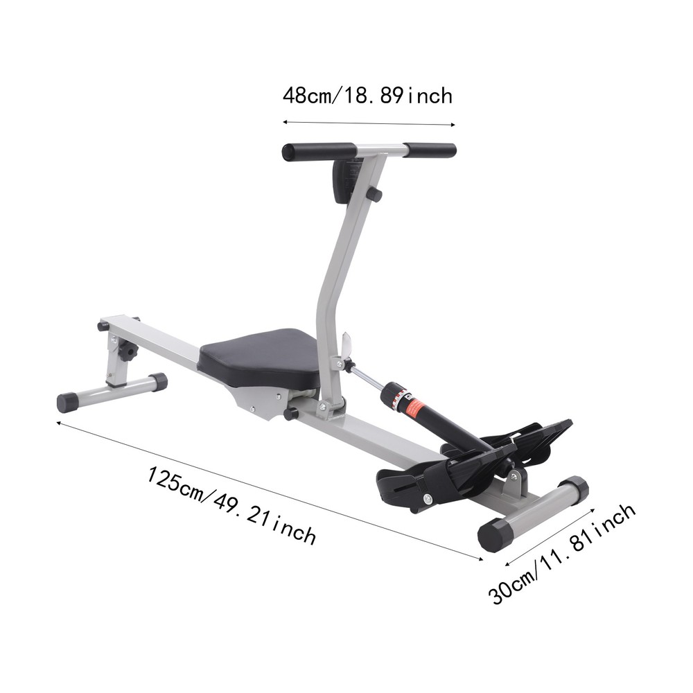 Rowing Machine Freestanding Adjustable Foldable Rowing Exercise Machine Fitness