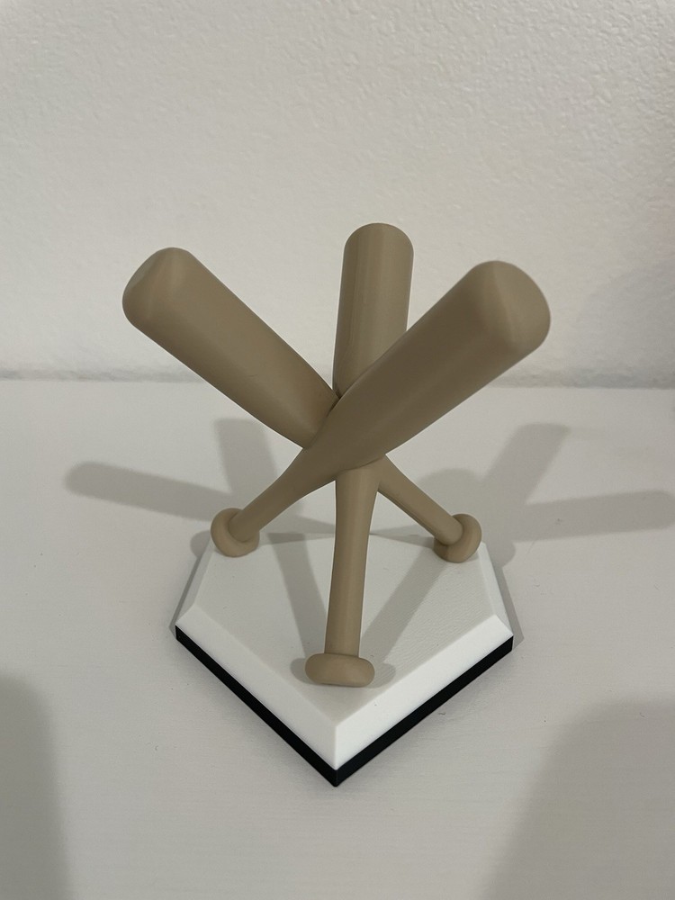 Baseball Display Stand - 3D Printed Plastic- Baseball Stand Holder