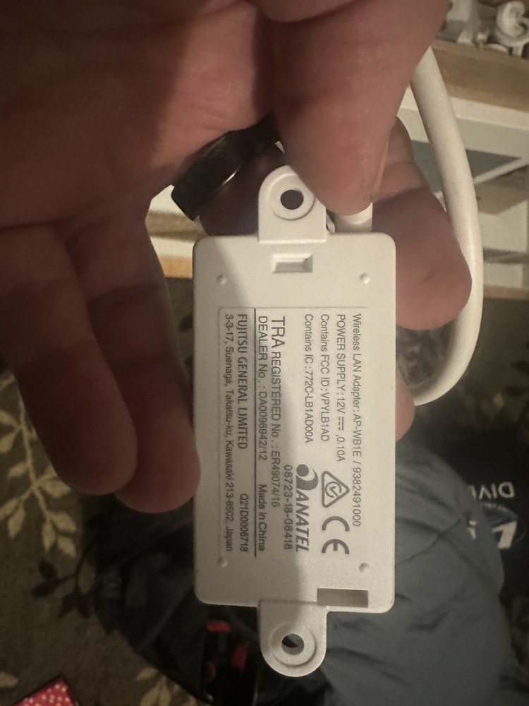 Fujitsu Wireless LAN Adapter AP-WB1E for Mini Splits