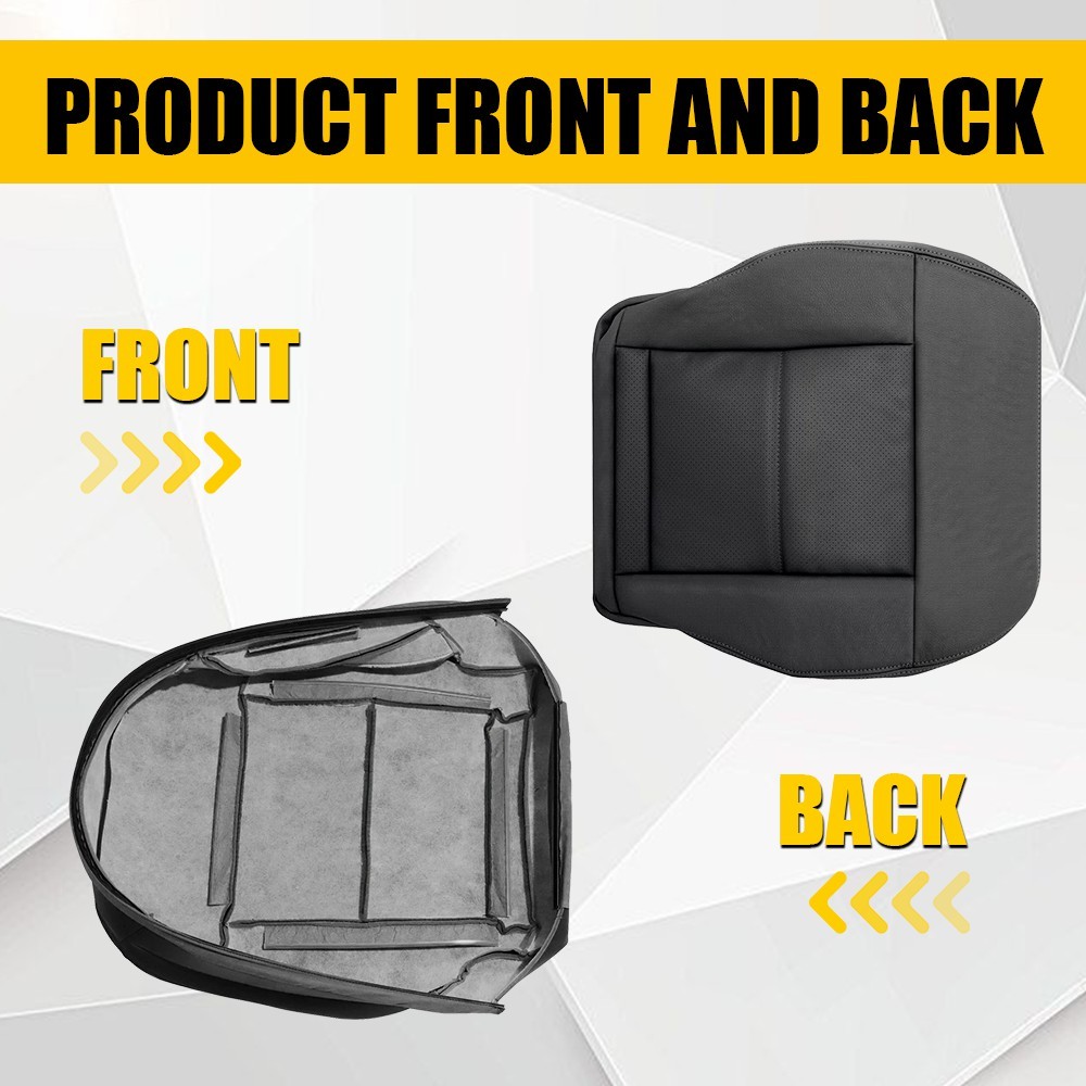 Driver Side Bottom Seat Cover 2010-2014 For Mercedes Benz E350 E550 Sedan Black