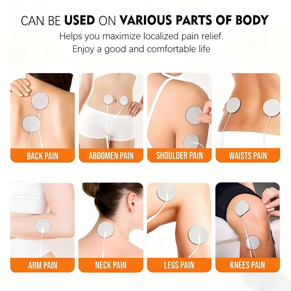 SM Electrodes TENS Unit Electrode Pads, White