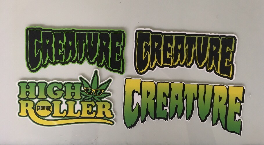 Creature Skateboards Sticker Set