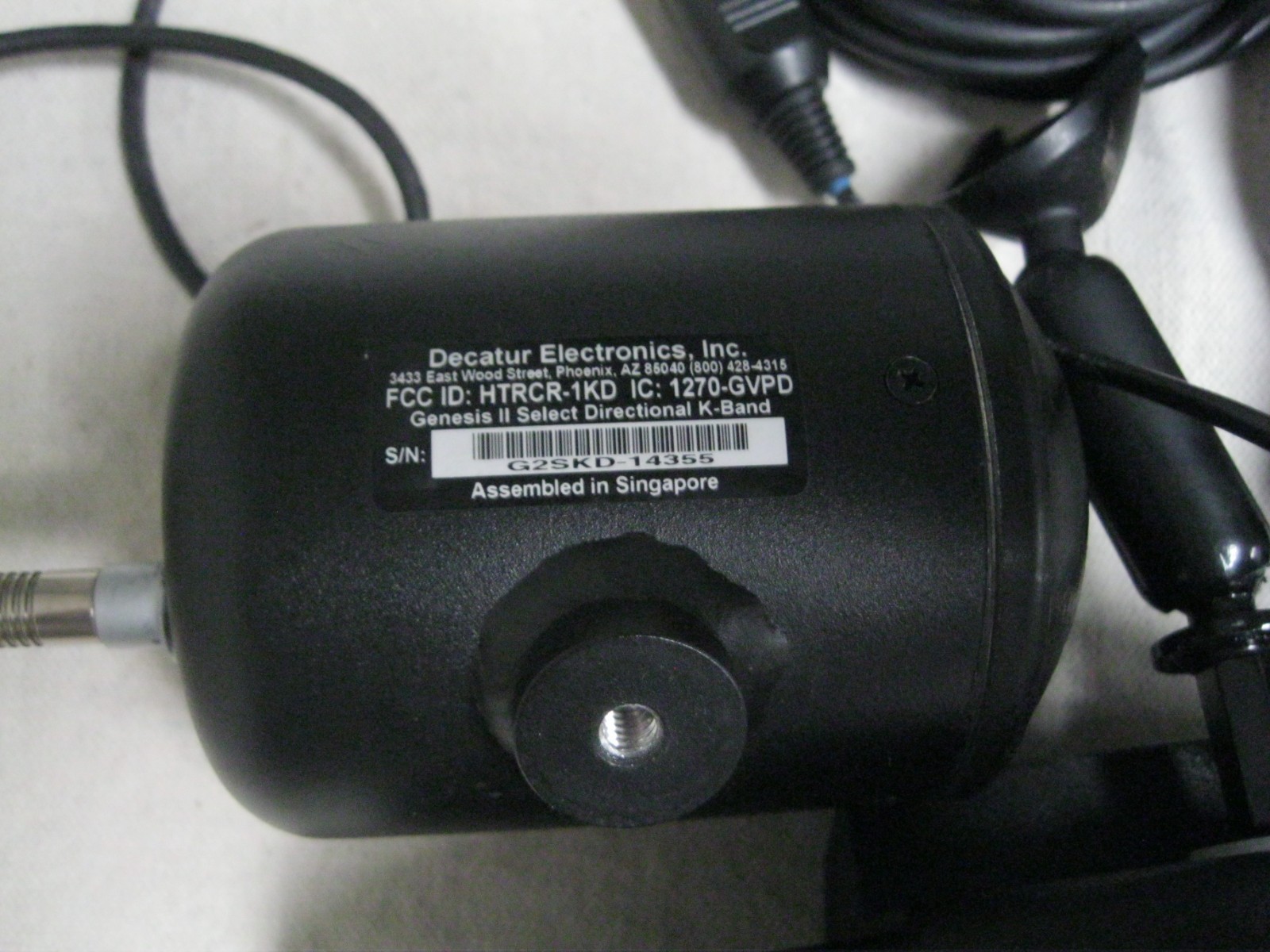 Decatur K Band Genesis II Select Directional Radar-Mirror Display-Refurburbished