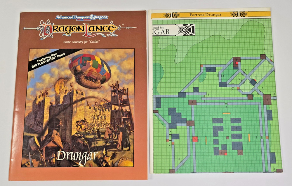 Advanced Dungeons & Dragons Dragonlance Drungar - Game Accessory For Castles