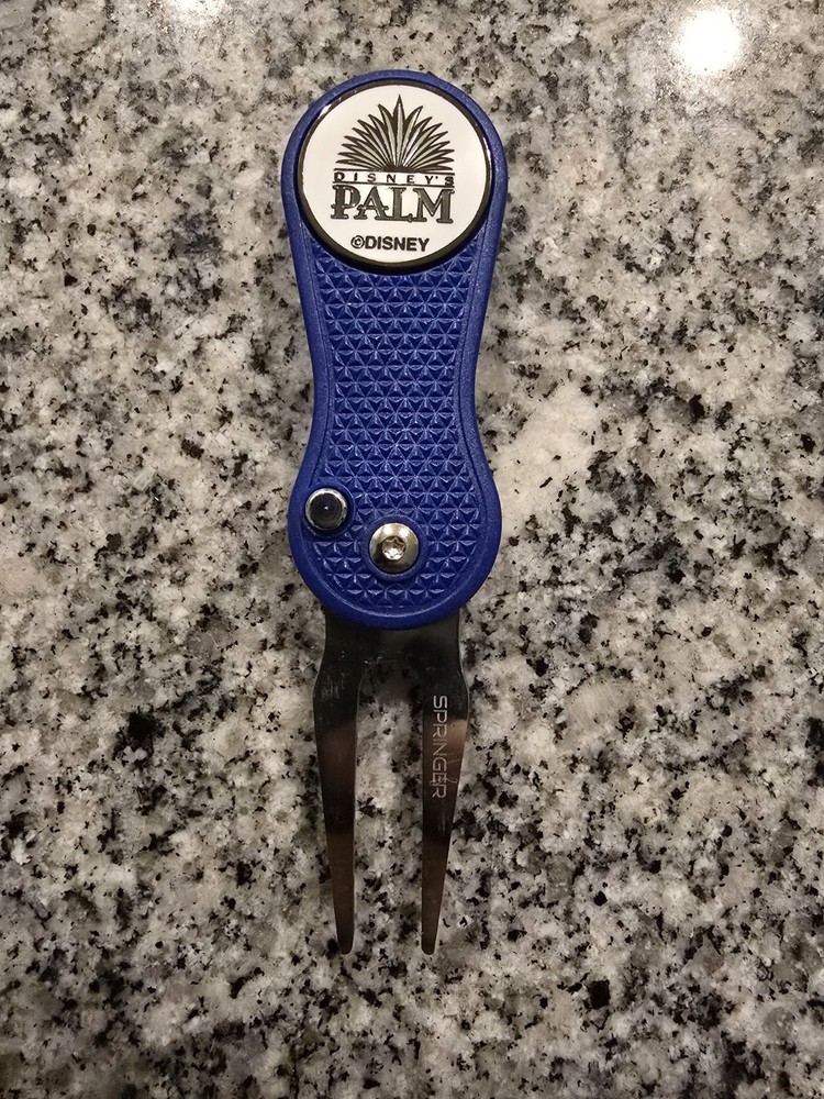 Golf Blue Springer Accessory Divot Tool Disney Palm