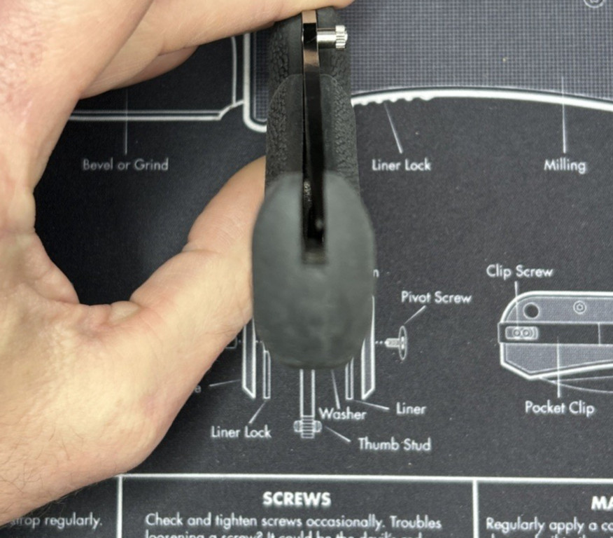 Scipio Tactical Folding Knife Black Rubber Handle Tanto Combo Edge Blade VGUC