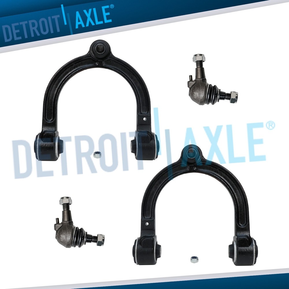 4pc Front Upper Control Arms +Lower Ball Joints for Benz E320 E350 E500 E550 AWD