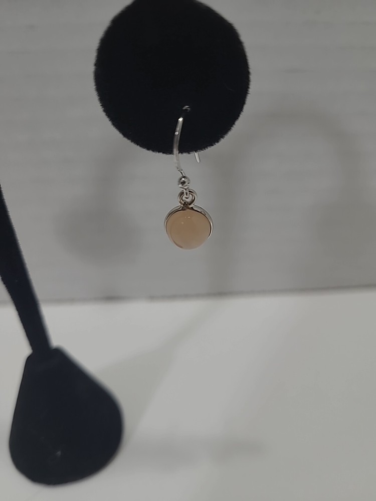Sterling Silver Moonstone Drop Earrings