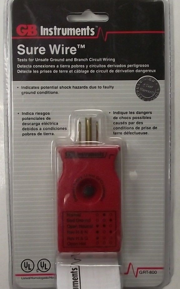 GB GRT-800 Electrical Sure Wire Branch Circuit Analyzer