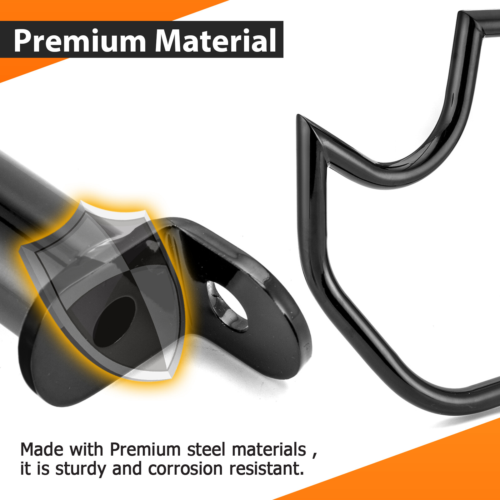 Gloss Black Highway Engine Guard Crash Bar For 04-22 Harley Sportster 883 1200