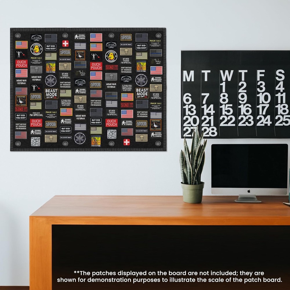 Tactical Patch Board 40x28", Morale Patch Hanging Wall Panel Display Holder