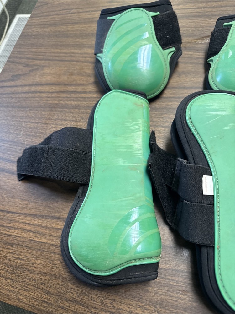 Lami-Cell Open Front Jump Boot EUC Size Medium Horse Boots Equestrian Guards Set