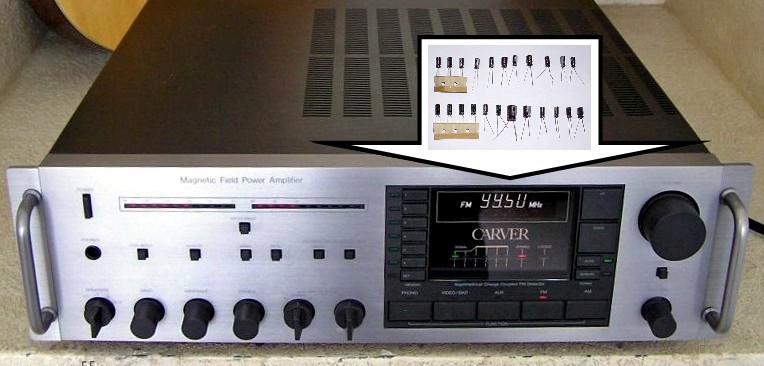 Capacitor Kit to Re-Cap Repair or Upgrade CARVER MXR-130 -150 THE RECEIVER