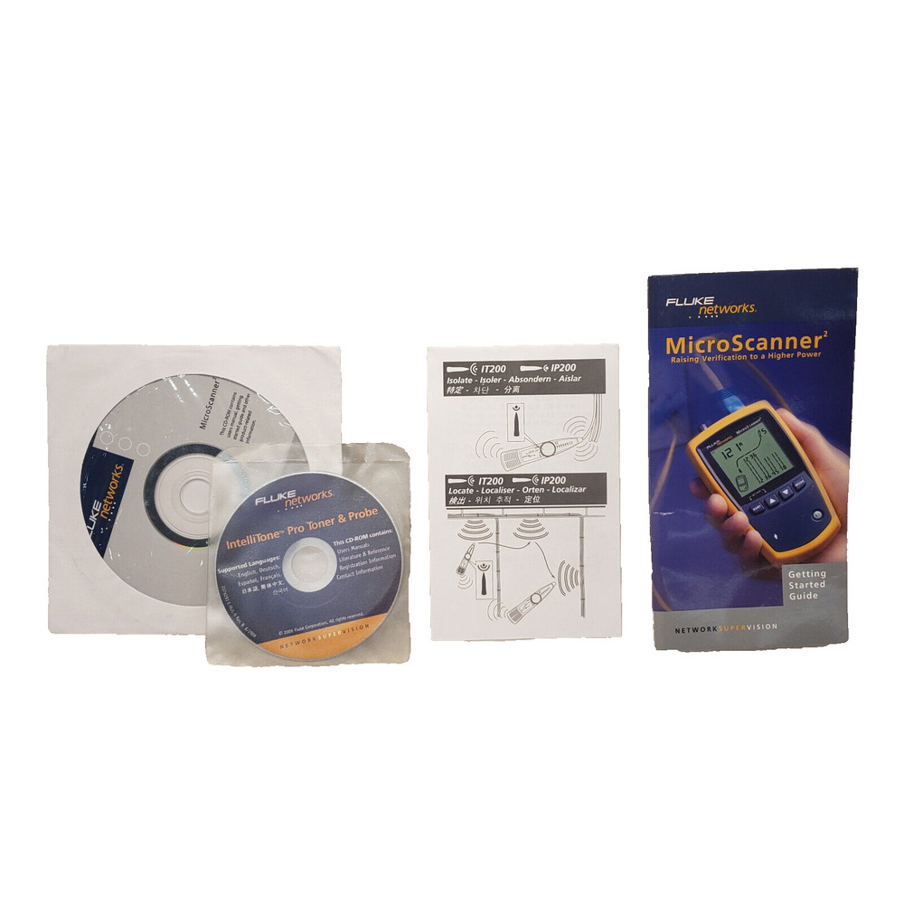 FLUKE MS2-KIT NETWORKS Cable Continuity Tester - MicroScanner2 Professional Kit