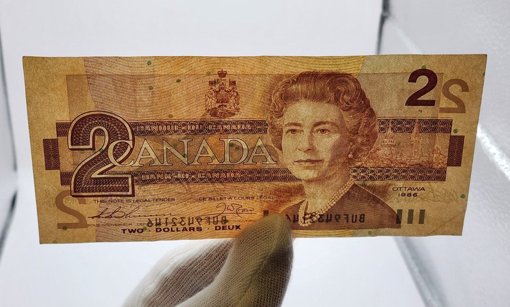 1986 Canada 2 Dollar Banknote - P# 94