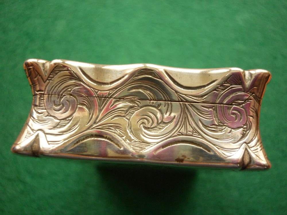 Antique Silver Snuff Box, Birmingham 1852 Edward Smith