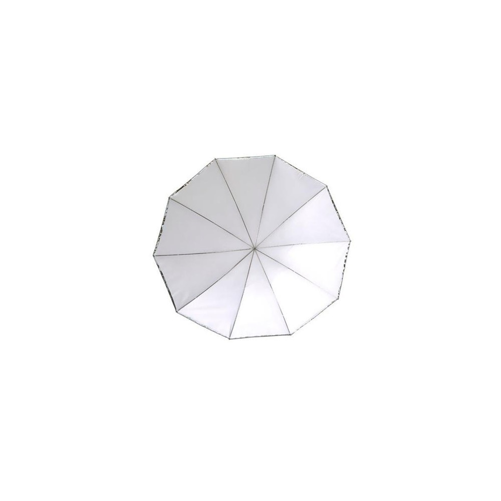 Glow 72" White Parabolic Umbrella with Removable Silver/Black Layer #GL-U-72WBC