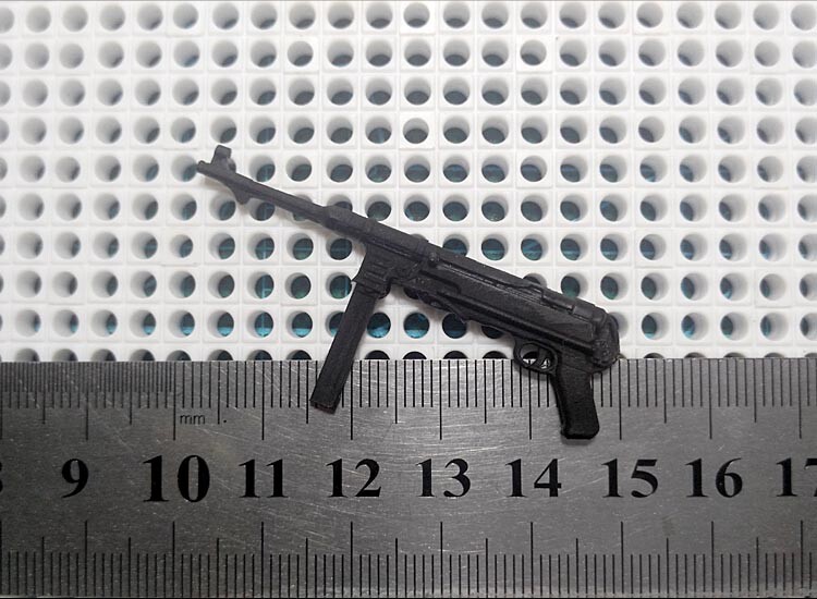 J2-07 1/12 Accessory Plastic MP40 submachine gun Model For shf 6" Figure