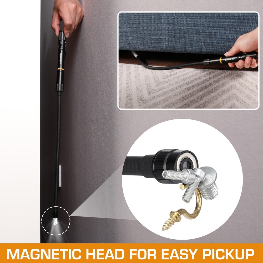 1 x Multi-Functional Rechargeable Work Light w/3 Light Modes Flexible Black