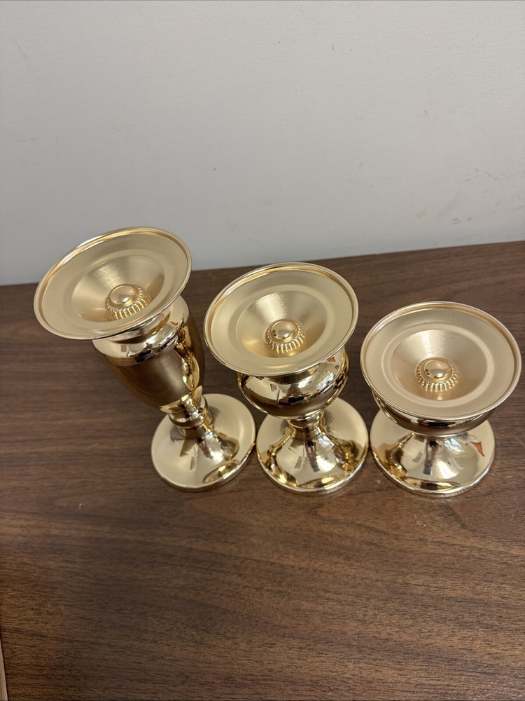lewondr 3pcs candlestick holders