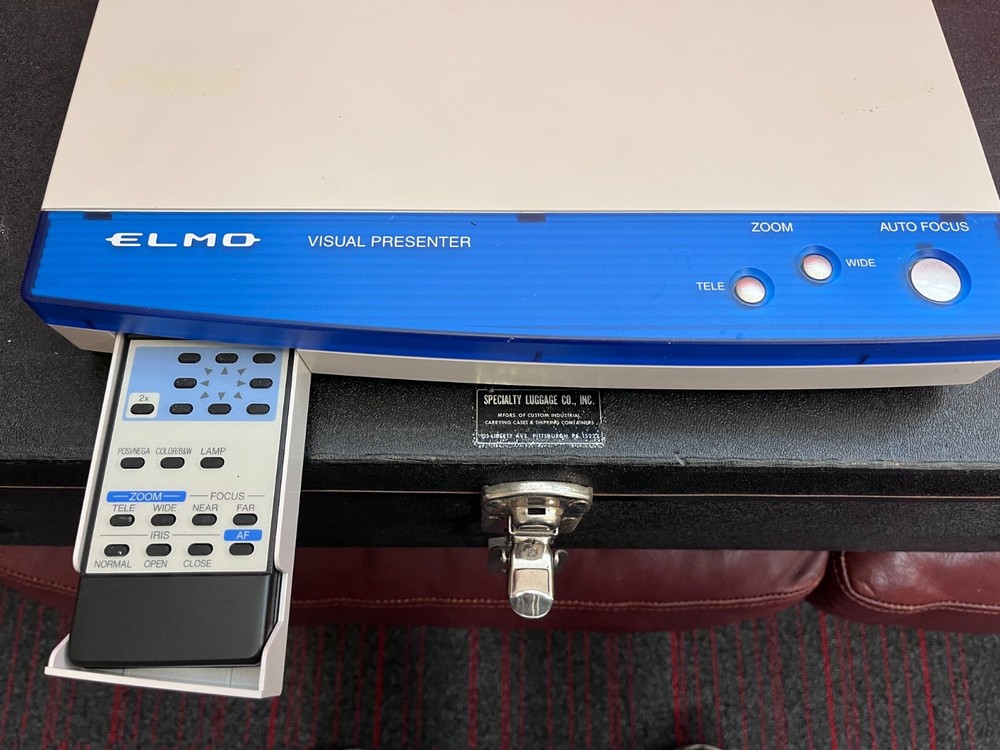USED Elmo EV-2000AF Document Camera & Visual Presenter w/case & remote