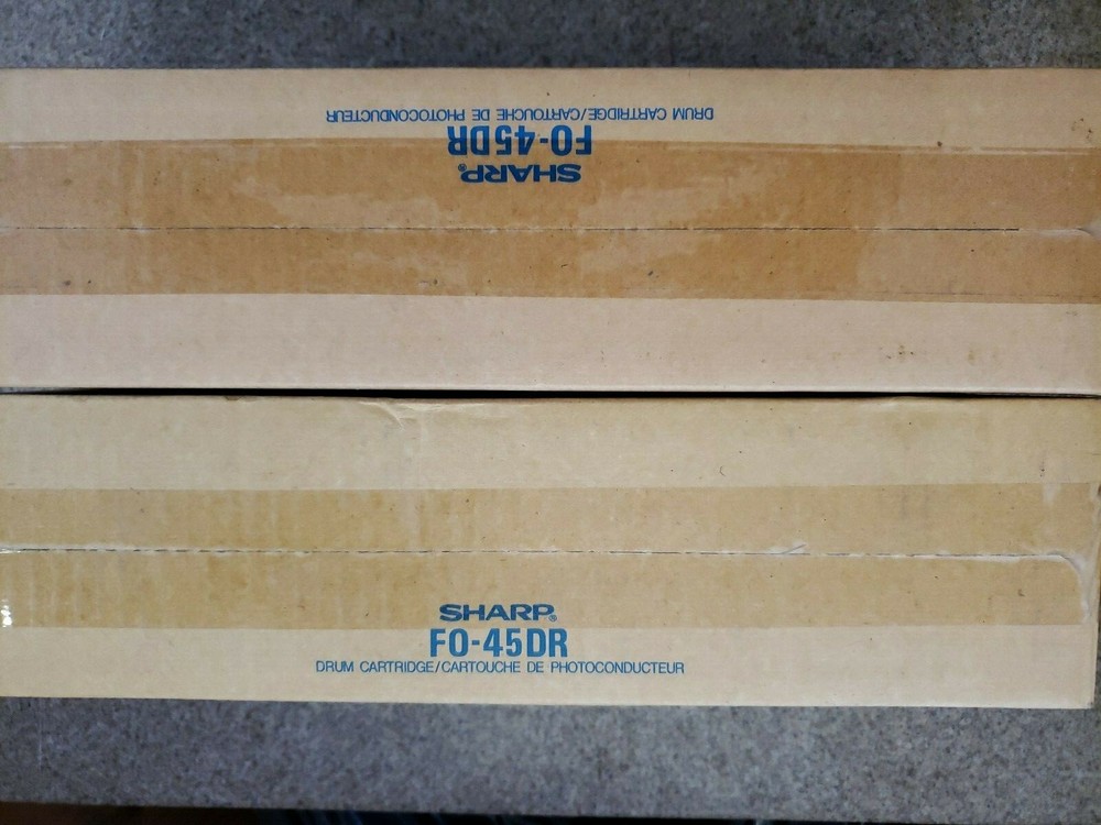 2X Genuine Sharp FO-45DR Drum Unit New Sealed In Box!