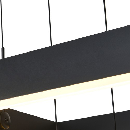 Modern LED Ceiling Light Hanging Pendant Lamp Dimmable Chandelier W/ Remote
