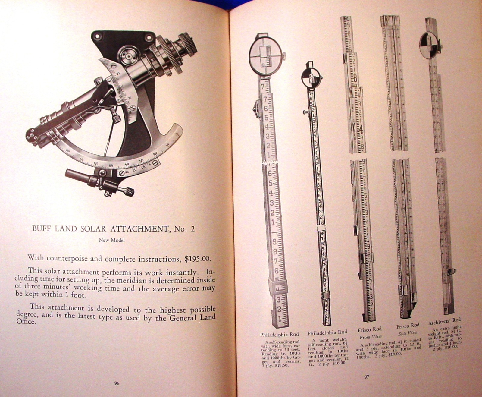1938 Buff & Buff Surveying Insts. Catalog
