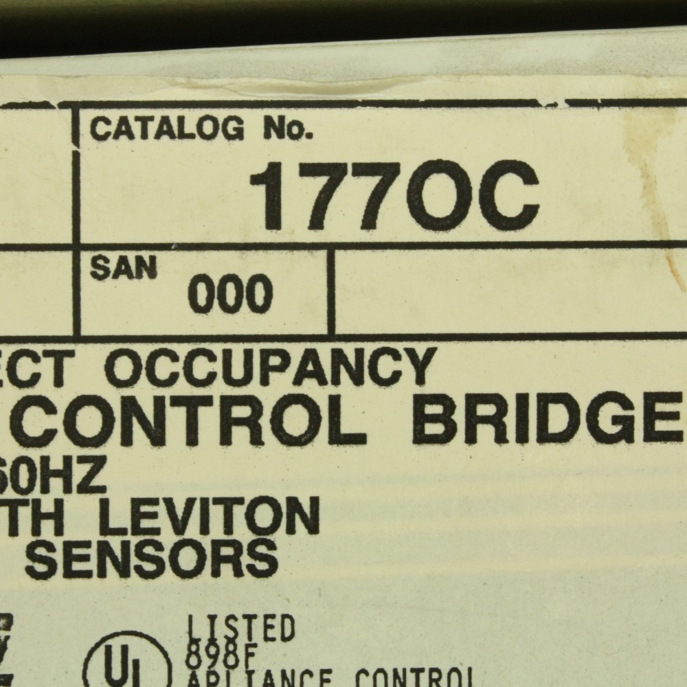 Leviton 177OC Scene Select Occupancy Motion Sensor Control Bridge No LOAD Rating