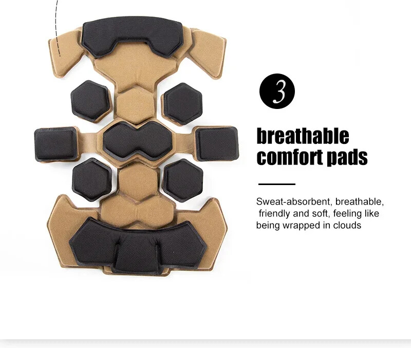 FMA Double-Layer Memory Foam Pad Sponge Removable Pad Lining for Wendy Helmet