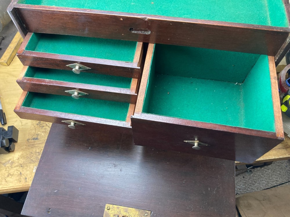 Early Handmade Custom Machinist Tool Chest Box