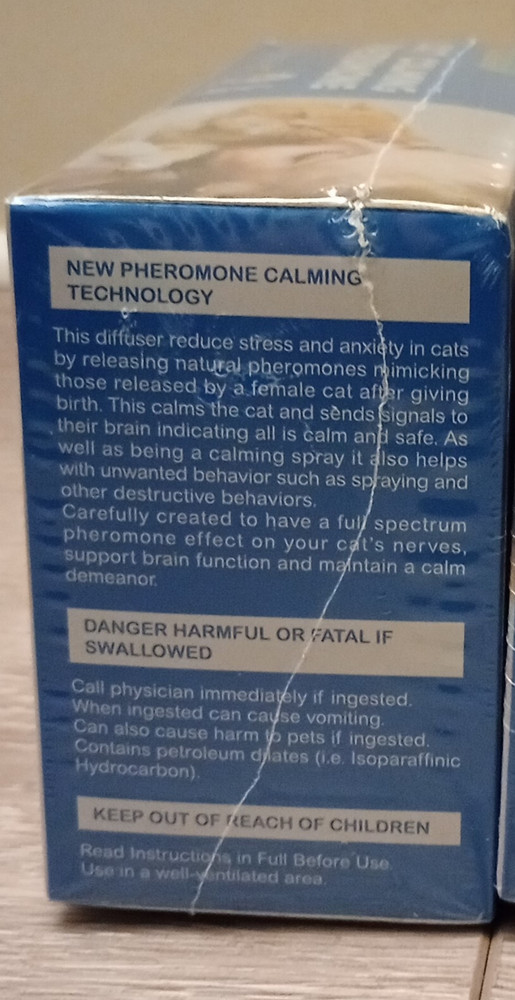Immal Cat Calming Pheromone Diffuser Plus 2 Refills 60 Day Kit Exp. 2028 Sealed!
