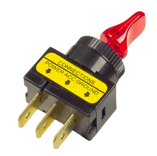 Toggle/Lever Style Switch - Color: Yellow - Style: Universal / Misc Switches