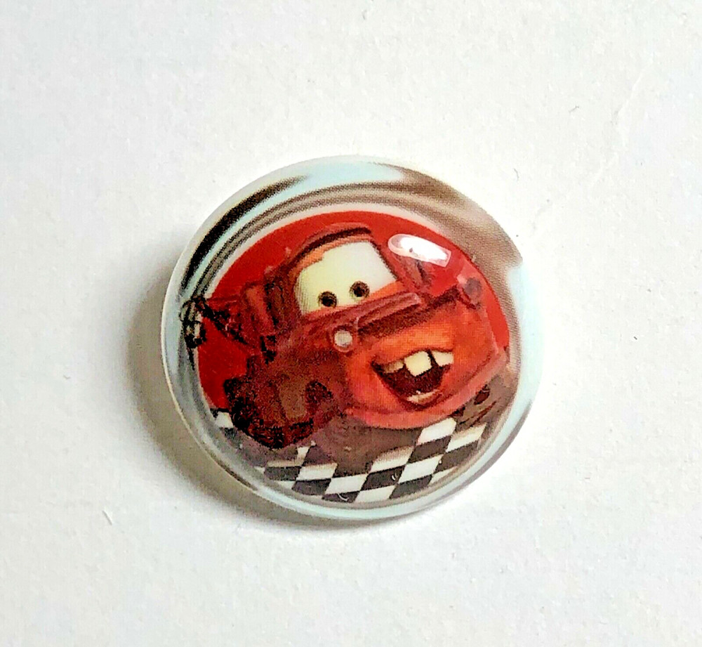 Disney Cartoon Character Domed Button - Mater