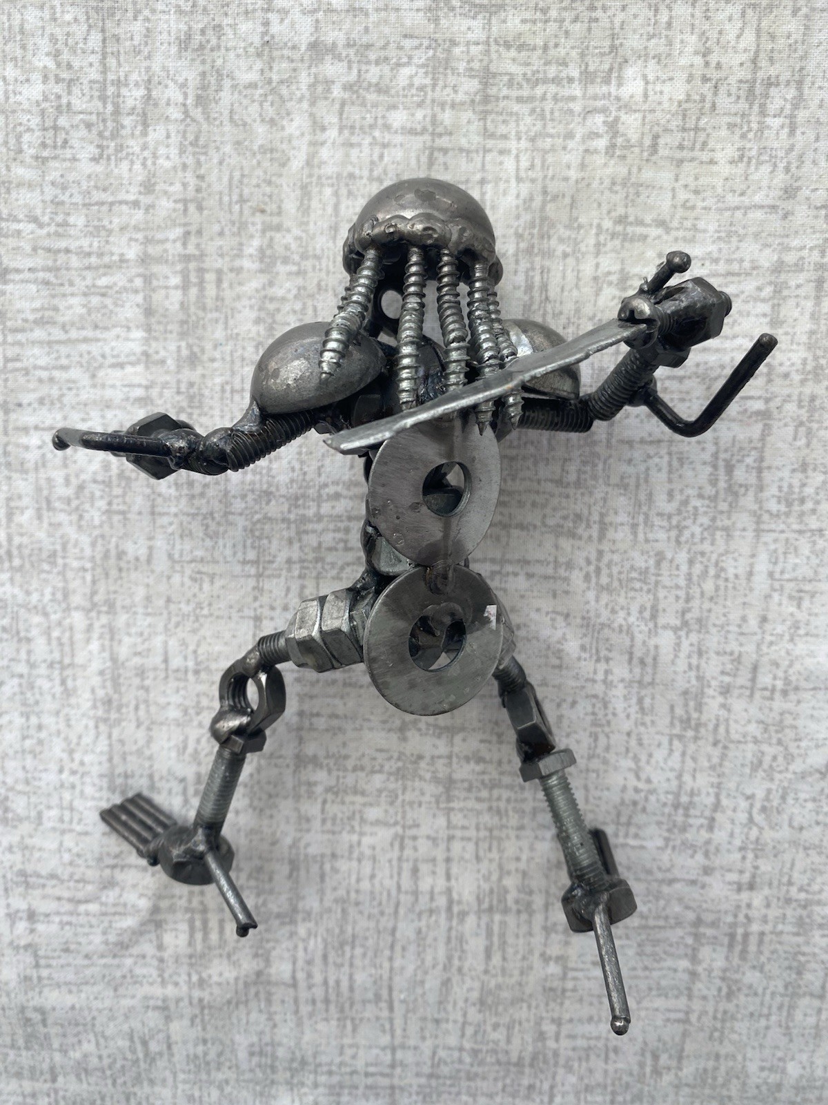 Alien Statue Metal Sculpture