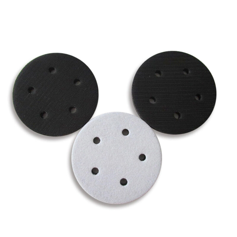 5 Inch 5 Hole Soft Sponge Cushion Interface Buffer Backing Pads For Sanding Pad