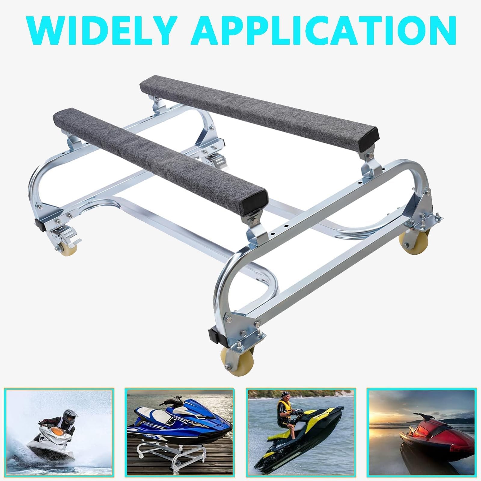Jet Ski Dolly 1300 LBS Watercraft PWC Dolly Adjustable Bunks Jet Ski Cart Dolly