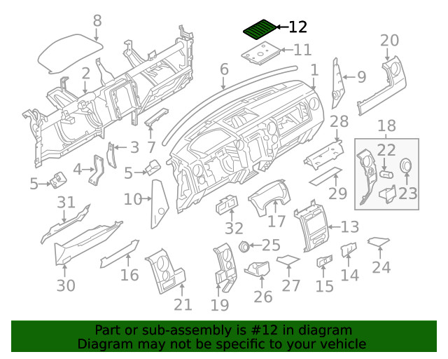 Genuine Ford Insert Mat 9L3Z15045G34BA