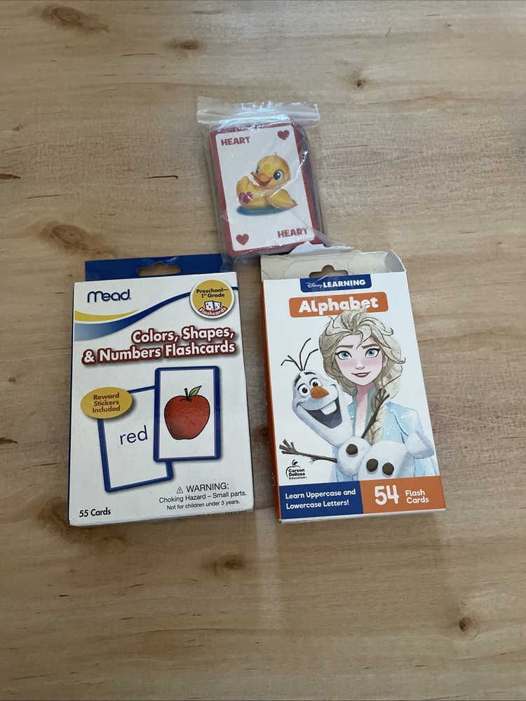 Assorted Learning Flash Cards And Game