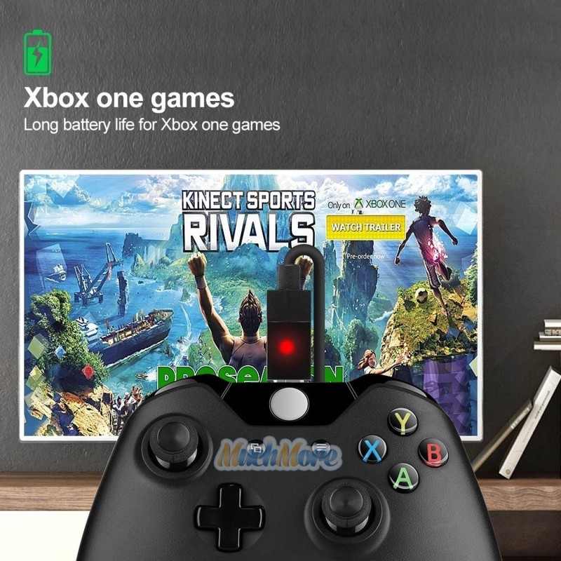 2x Rechargeable Battery Pack For XBOX ONE Wireless Controller Play & Charge Kit