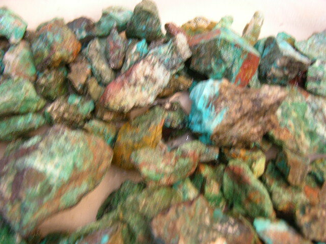 Chrysocolla mine rough Arizona 1-3 inch 2 pound lots free priority shipping