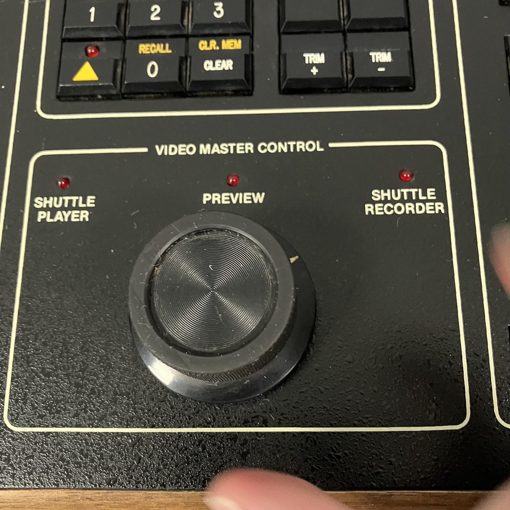 Vintage EECO IVES PRO Video Editing Controller Console Black Wood Case