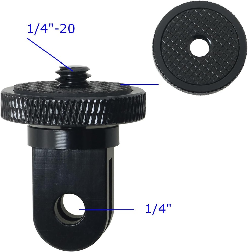 Camera Screw Adapter 1/4" to Action Mount 2pcs
