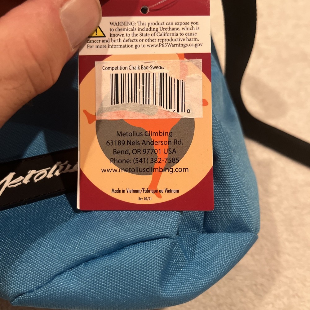 Metolius Competition Chalk Bag Blue NWT