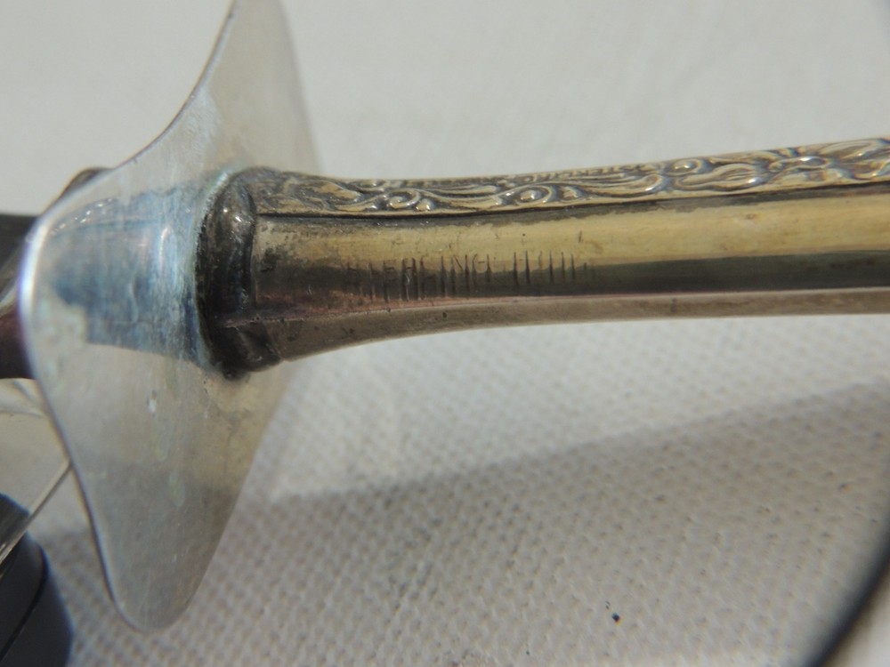 VINTAGE STERLING SILVER HANDLE & STAINLESS LARGE KNIFE