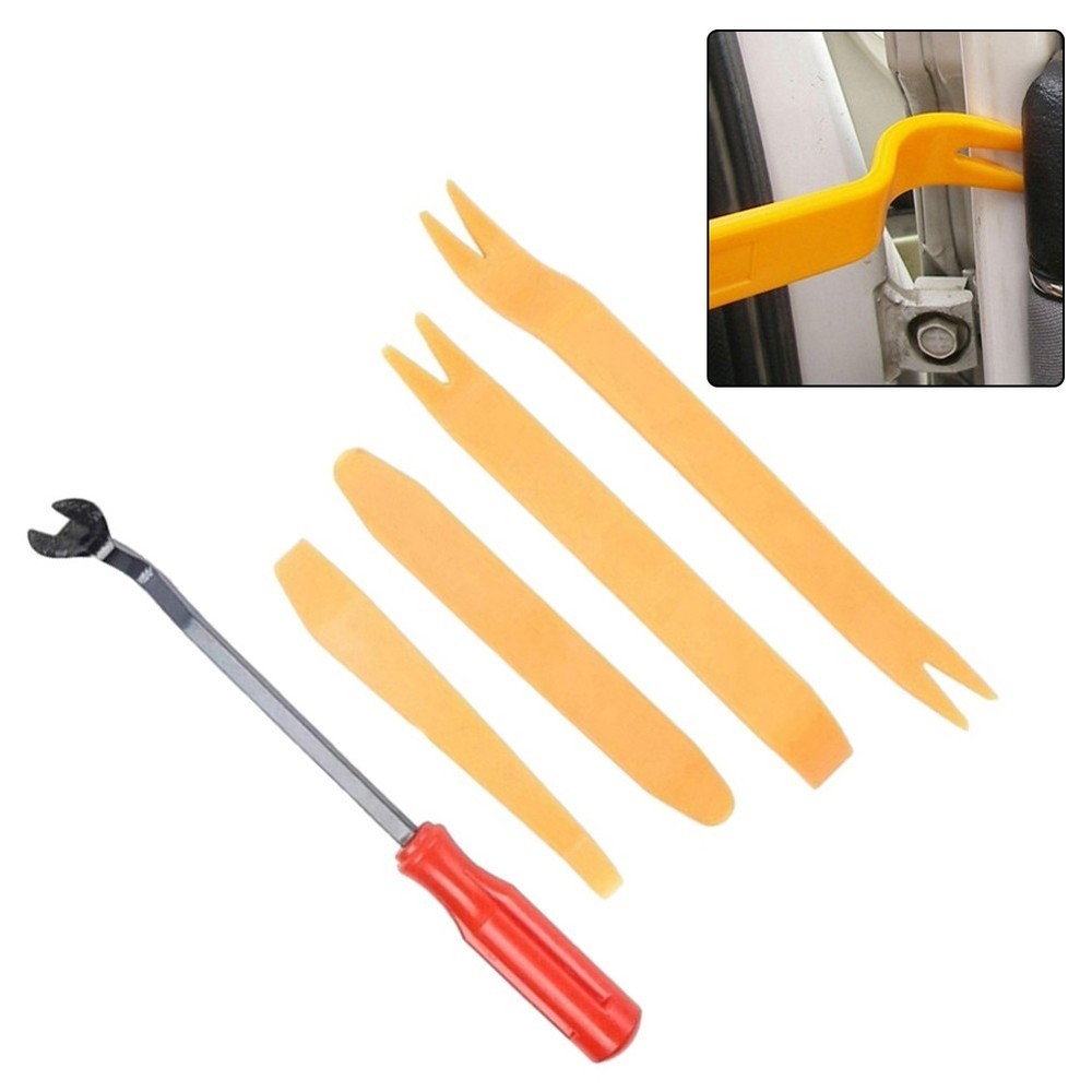 5 PCS Auto Interior Trim Removal Tools Door Panel Fastener Dashboard Kit